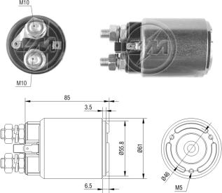 ZM ZM-654 - Elettromagnete, Motore d'avviamento autozon.pro