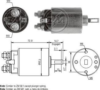 ZM ZM-680 - Elettromagnete, Motore d'avviamento autozon.pro