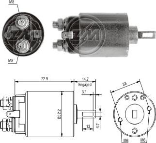 ZM ZM-682 - Elettromagnete, Motore d'avviamento autozon.pro