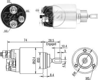 ZM ZM6381 - Elettromagnete, Motore d'avviamento autozon.pro