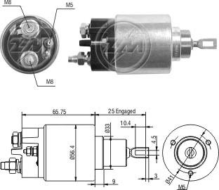 ZM ZM-679 - Elettromagnete, Motore d'avviamento autozon.pro