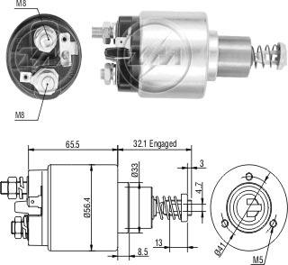 ZM ZM676 - Elettromagnete, Motore d'avviamento autozon.pro