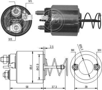 ZM ZM-1492 - Elettromagnete, Motore d'avviamento autozon.pro