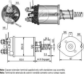 ZM ZM1615 - Elettromagnete, Motore d'avviamento autozon.pro