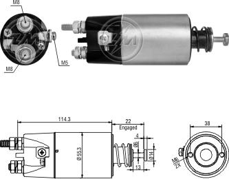 ZM ZM1897 - Elettromagnete, Motore d'avviamento autozon.pro