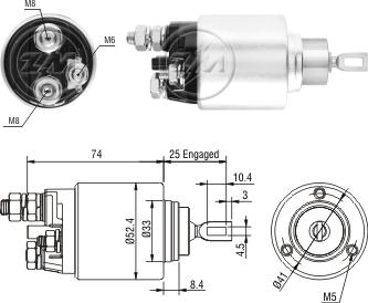 ZM ZM1381 - Elettromagnete, Motore d'avviamento autozon.pro