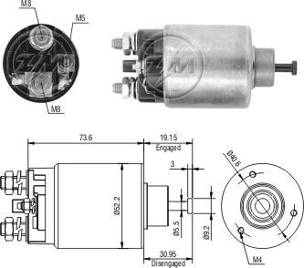 ZM ZM-860 - Elettromagnete, Motore d'avviamento autozon.pro