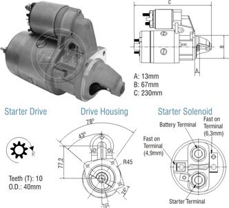 ZM ZM 80.106.06 - Motorino d'avviamento autozon.pro