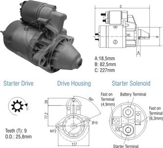 ZM ZM 80.106.02 - Motorino d'avviamento autozon.pro