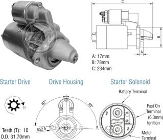 ZM ZM 80.106.21 - Motorino d'avviamento autozon.pro