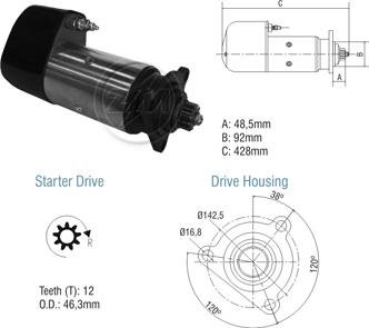 ZM ZM 80.101.01 - Motorino d'avviamento autozon.pro