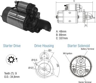 ZM ZM 80.103.05 - Motorino d'avviamento autozon.pro