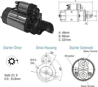 ZM ZM 80.103.02 - Motorino d'avviamento autozon.pro