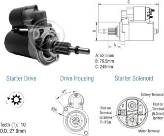 ZM ZM 80.110.01 - Motorino d'avviamento autozon.pro