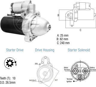 ZM ZM 80.110.02 - Motorino d'avviamento autozon.pro