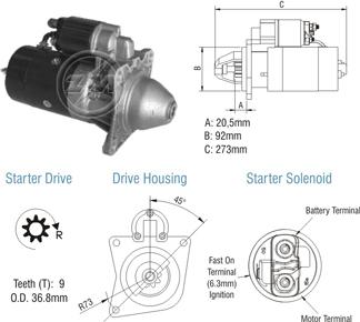 ZM ZM 80.130.01 - Motorino d'avviamento autozon.pro