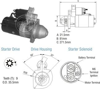 ZM ZM 80.130.03 - Motorino d'avviamento autozon.pro