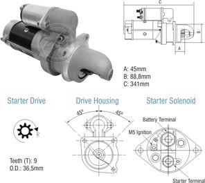 ZM ZM 80.280.05 - Motorino d'avviamento autozon.pro