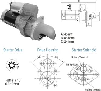 ZM ZM 80.280.01 - Motorino d'avviamento autozon.pro