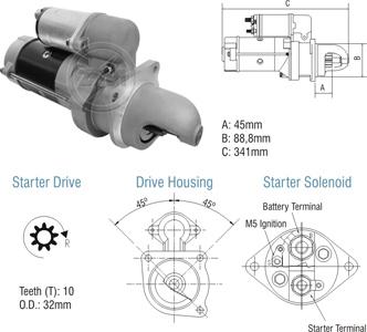 ZM ZM 80.280.02 - Motorino d'avviamento autozon.pro