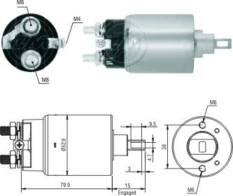 ZM ZM-3981 - Elettromagnete, Motore d'avviamento autozon.pro