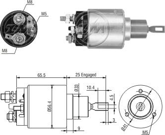 ZM ZM 3-973 - Elettromagnete, Motore d'avviamento autozon.pro