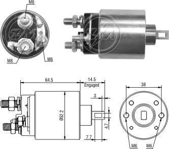 ZM ZM 3-484 - Elettromagnete, Motore d'avviamento autozon.pro