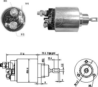 ZM ZM3479 - Elettromagnete, Motore d'avviamento autozon.pro