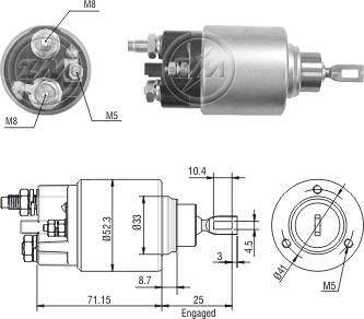 ZM ZM-376 - Elettromagnete, Motore d'avviamento autozon.pro