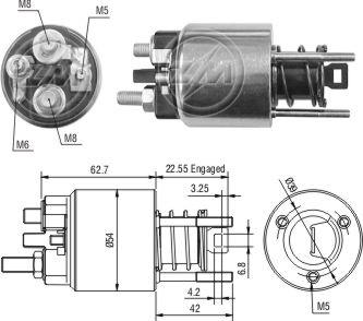 ZM ZM-2395 - Elettromagnete, Motore d'avviamento autozon.pro