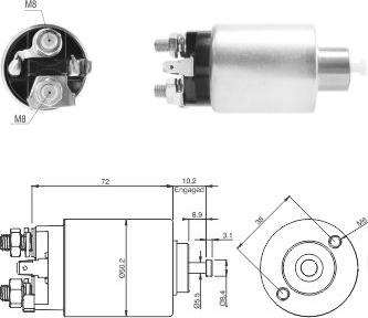 ZM ZM 2-392 - Elettromagnete, Motore d'avviamento autozon.pro