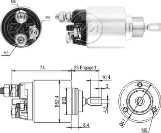 ZM ZM2381 - Elettromagnete, Motore d'avviamento autozon.pro