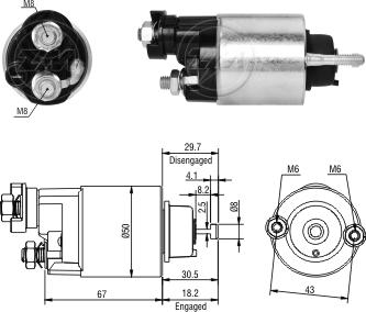 ZM ZM 2-705 - Elettromagnete, Motore d'avviamento autozon.pro