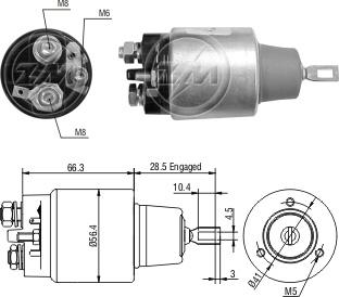 ZM ZM2775 - Elettromagnete, Motore d'avviamento autozon.pro