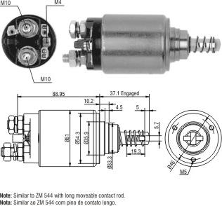 ZM ZM-744 - Elettromagnete, Motore d'avviamento autozon.pro