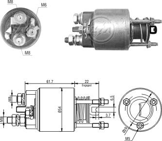 ZM ZM-7595 - Elettromagnete, Motore d'avviamento autozon.pro