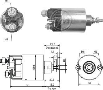 ZM ZM709 - Elettromagnete, Motore d'avviamento autozon.pro