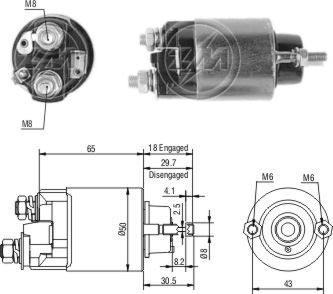 ZM ZM-707 - Elettromagnete, Motore d'avviamento autozon.pro