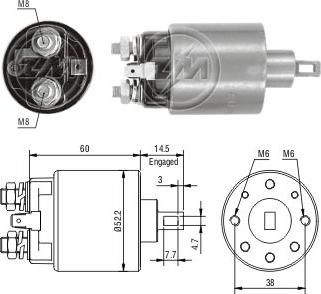 ZM ZM-710 - Elettromagnete, Motore d'avviamento autozon.pro