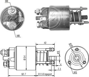 ZM ZM-7395 - Elettromagnete, Motore d'avviamento autozon.pro