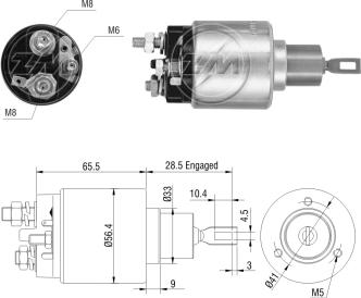 ZM ZM-775 - Elettromagnete, Motore d'avviamento autozon.pro