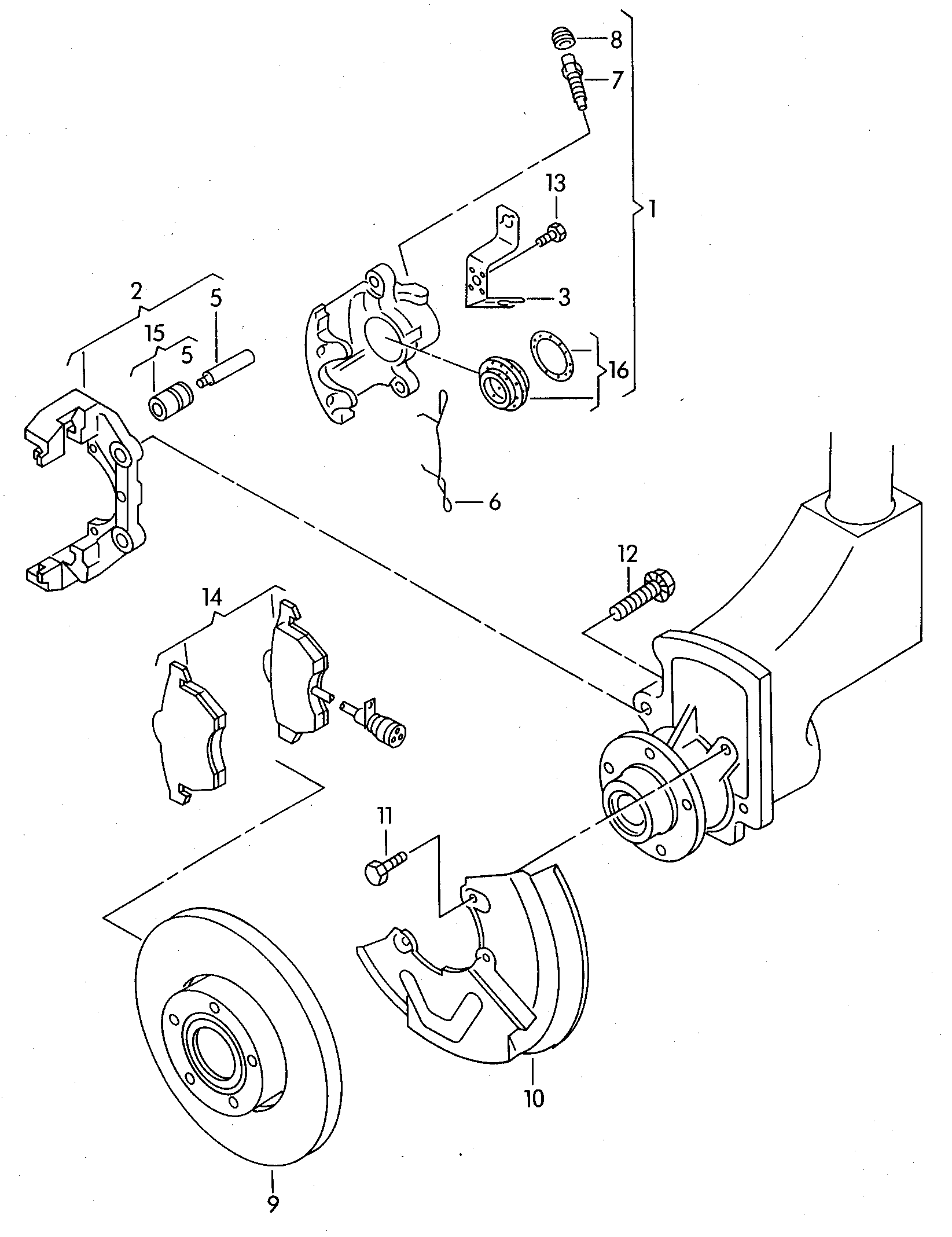 Seat 4A0698151C - Kit pastiglie freno, Freno a disco autozon.pro