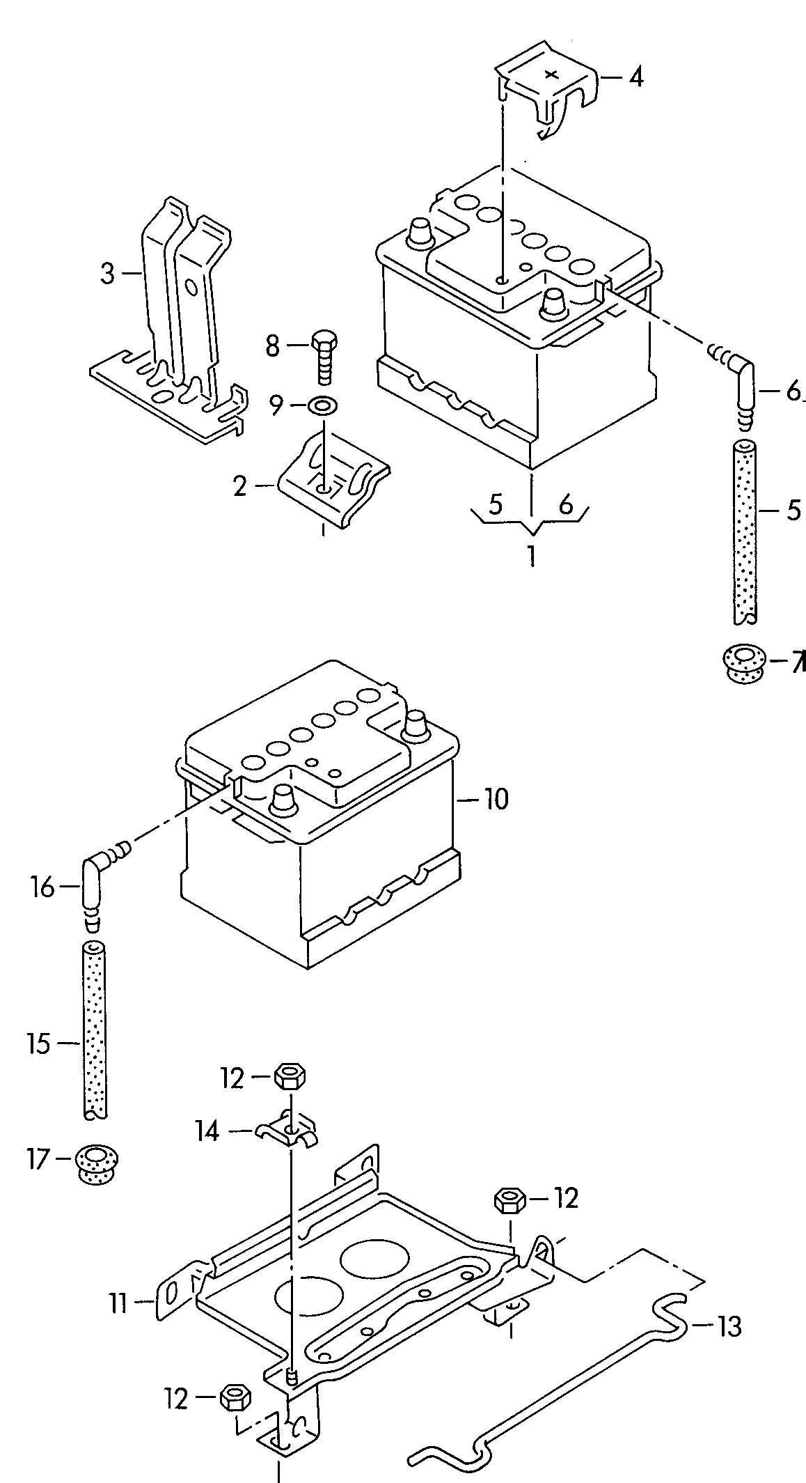 AUDI 8A0 915 105 E - Batteria avviamento autozon.pro