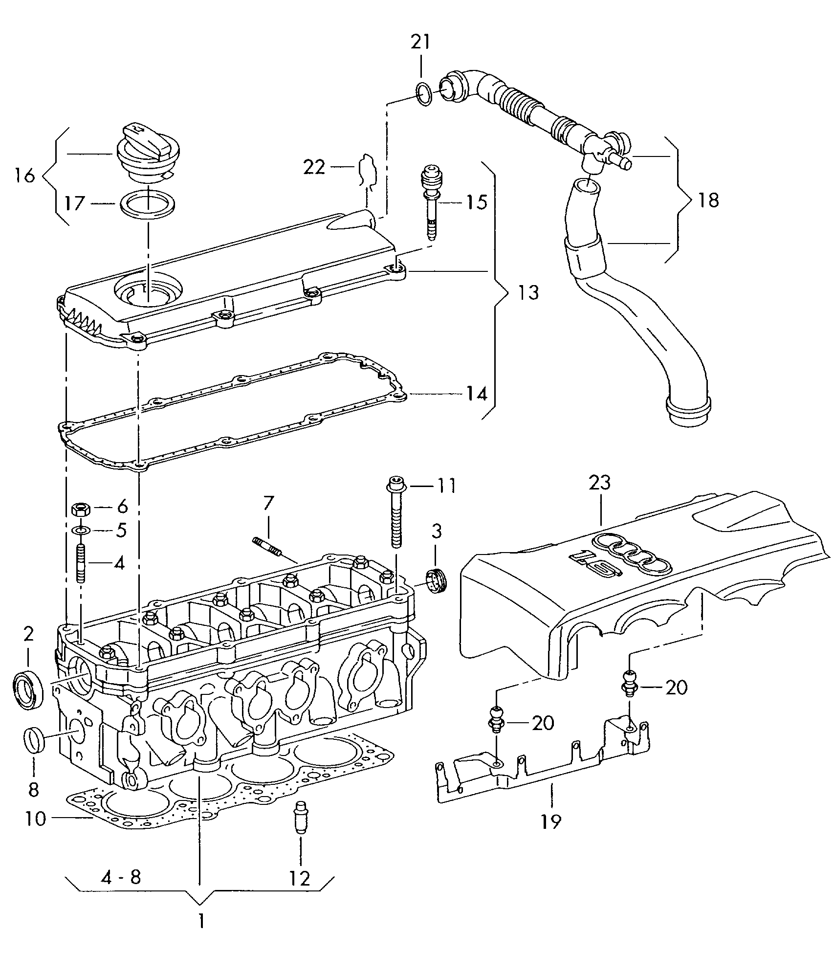 Seat 06A 103 483 D - Guarnizione, chiusura bocchettone di riempimento olio autozon.pro