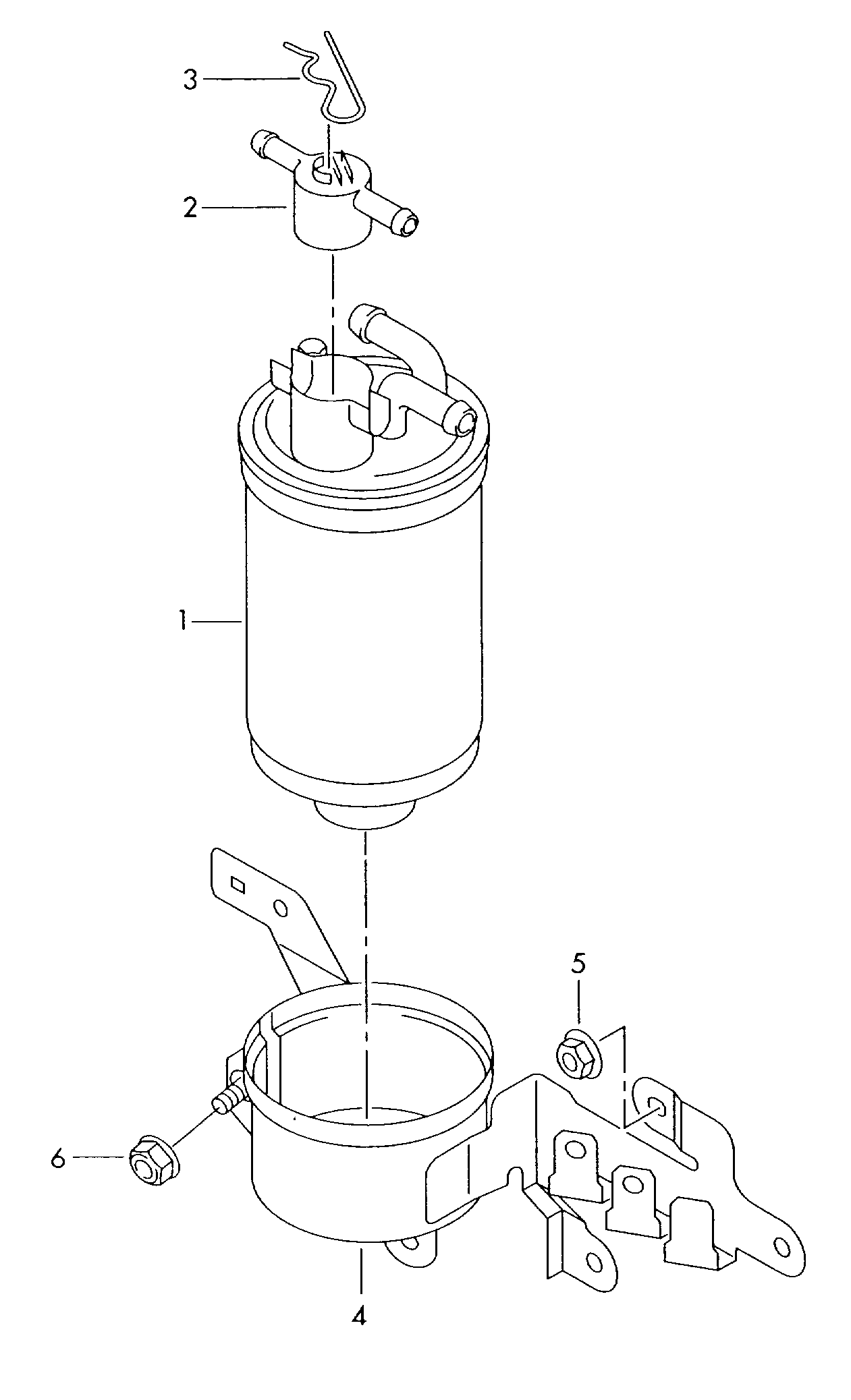 Skoda 057127435D - Filtro carburante autozon.pro