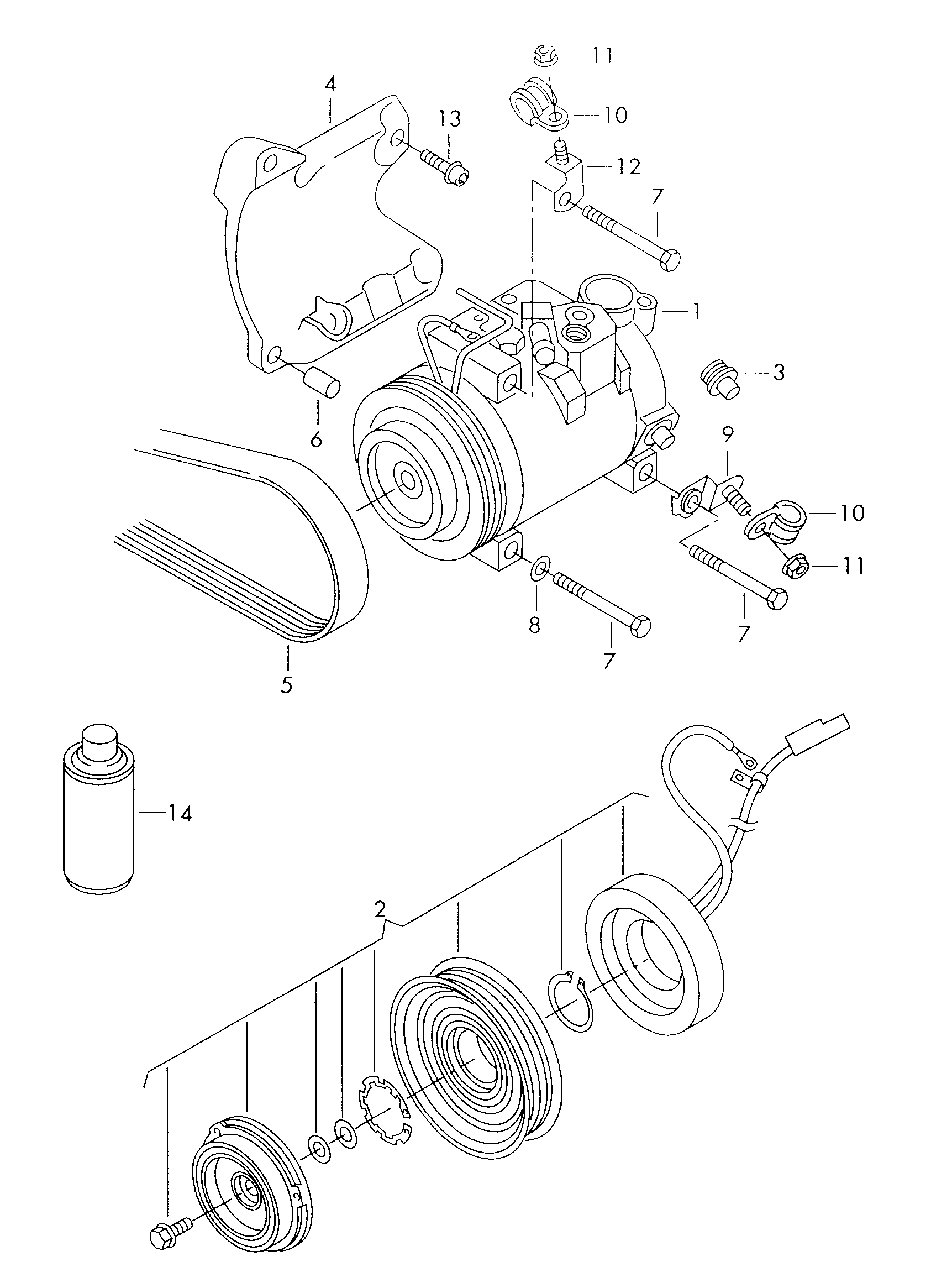 AUDI 4B0260805N - Compressore, Climatizzatore autozon.pro