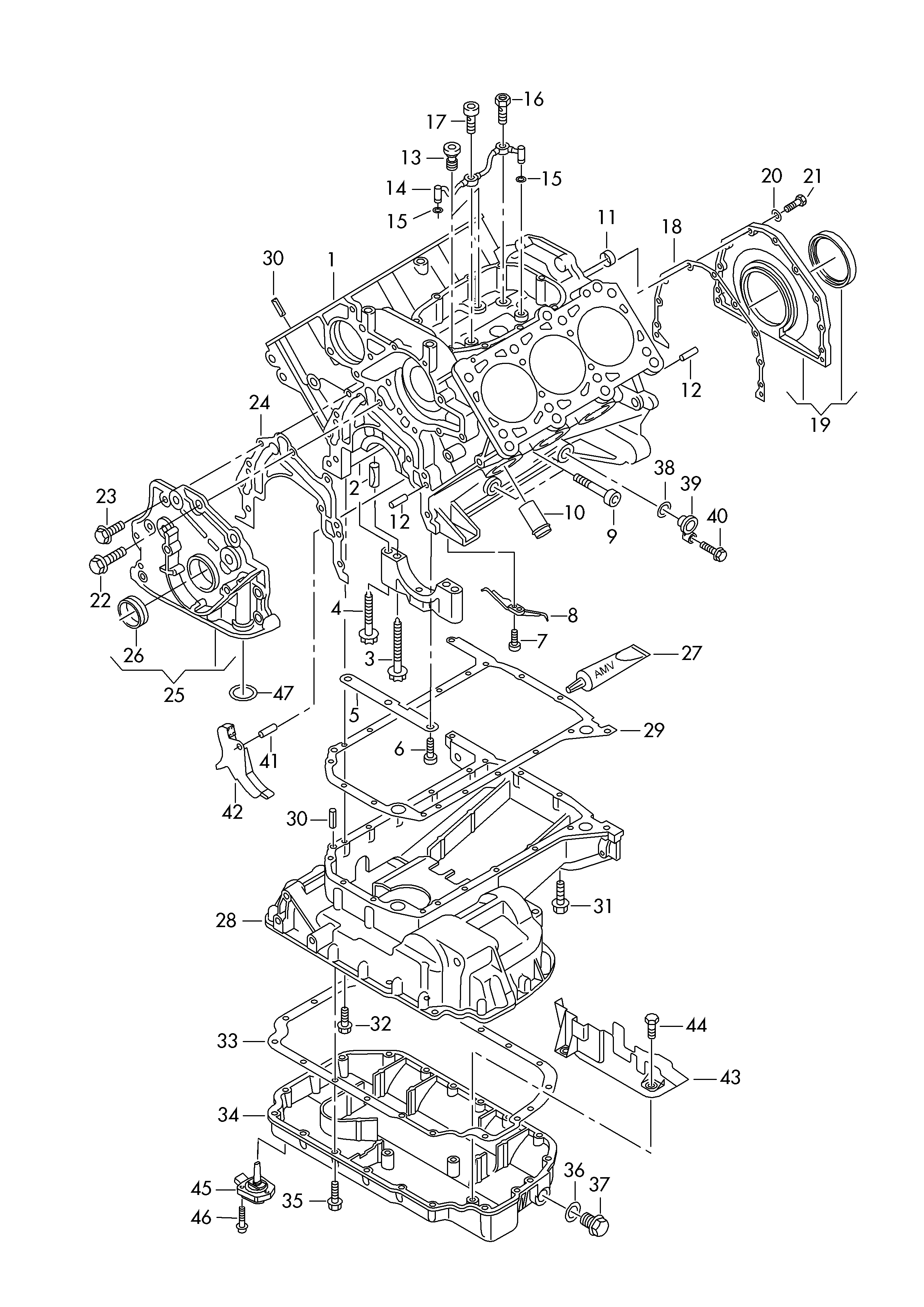 AUDI 059103171B - Paraolio, Albero a gomiti autozon.pro