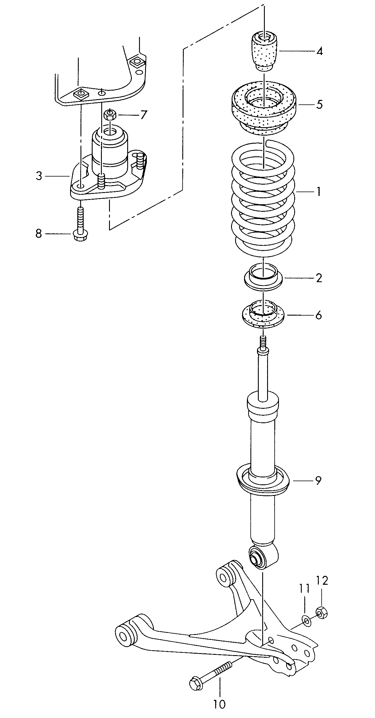 AUDI 4B5513032C - Gas shock absorber autozon.pro