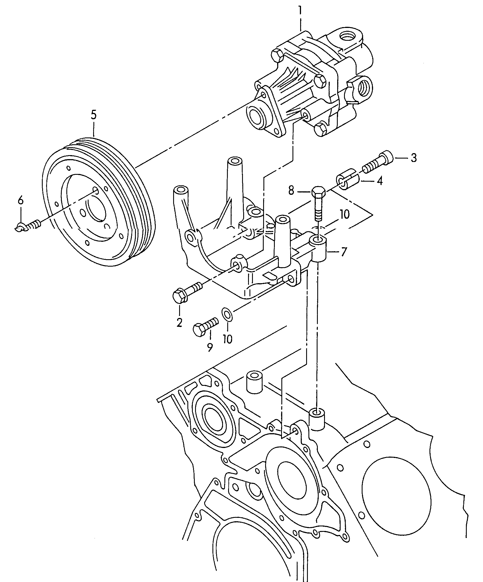 VAG 4B0 145 156 X - Pompa idraulica, Sterzo autozon.pro