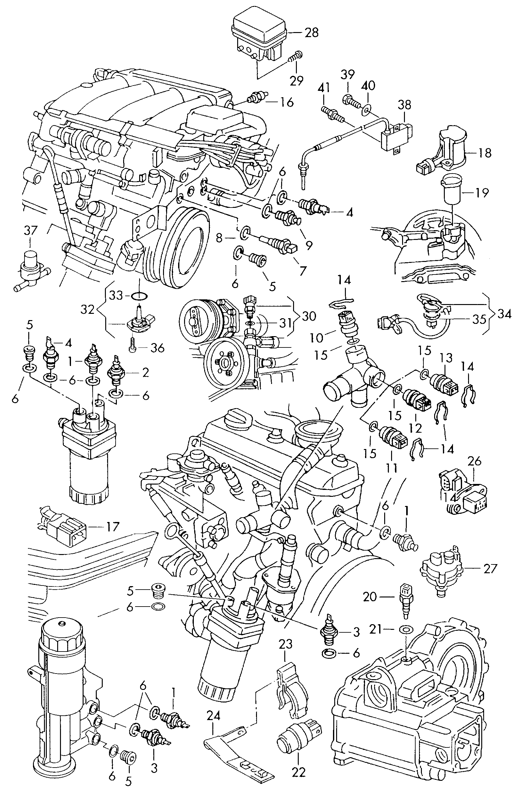 Seat 06A 919 501 - Sensore, Temperatura refrigerante autozon.pro